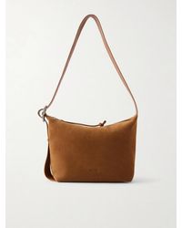 Loewe - Loop Medium Logo-Debossed Leather Messenger Bag - Lyst