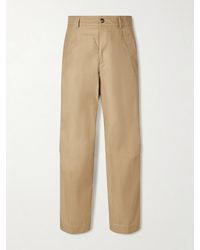Dries Van Noten - Straight-Leg Cotton-Twill Trousers - Lyst