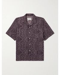 A Kind Of Guise - Gioia Convertible-collar Embroidered Linen-blend Shirt - Lyst