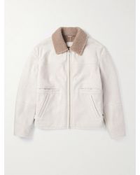 Brunello Cucinelli - Slim-fit Ribbed Shearling Jacket - Lyst