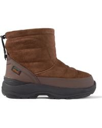 Suicoke - Bower-Sev Rubber-Trimmed Quilted Suede Boots - Lyst