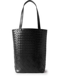 Bottega Veneta - Small N/S Intrecciato Leather Tote - Lyst