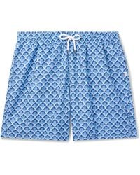 Derek Rose - Straight-Leg Mid-Length Printed Swim Shorts - Lyst