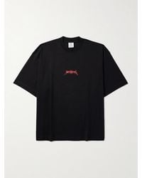 Vetements - Oversized-T-Shirt aus Baumwoll-Jersey mit Print - Lyst