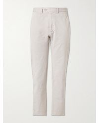 Hartford - Taylor Straight-leg Cotton-gabardine Trousers - Lyst
