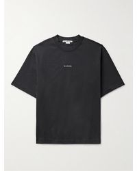 Acne Studios - T-shirt in jersey di cotone con logo Extorr - Lyst