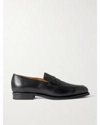 Majordome - M08 Cross-grain Leather Penny Loafers - Lyst