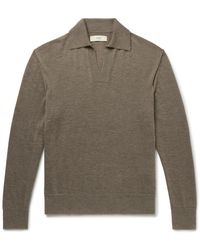 James Purdey & Sons - Duke Slim-fit Worsted Cashmere Polo Shirt - Lyst