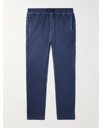 120% Lino - Straight-leg Stretch Linen And Cotton-blend Sweatpants - Lyst