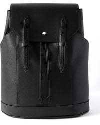 Montblanc - Sartorial Medium Cross-Grain Leather Backpack - Lyst