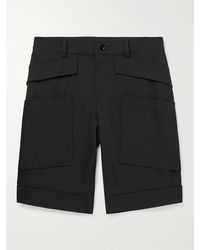 Burberry - Straight-Leg Wool Grain De Poudre Cargo Shorts - Lyst