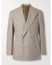 Umit Benan - Double-Breasted Wool And Cashmere-Blend Suit Jacket - Lyst