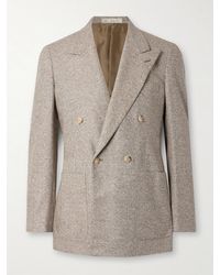 Umit Benan - Double-Breasted Wool And Cashmere-Blend Suit Jacket - Lyst