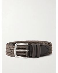 MR P. - 3.5Cm Leather-Trimmed Woven Belt - Lyst