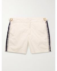 Orlebar Brown - Bulldog Straight-Leg Mid-Length Printed Recycled Swim Shorts - Lyst