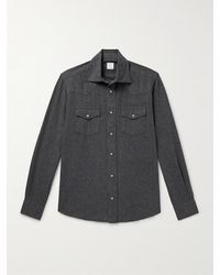 Eleventy - Cotton Western Shirt - Lyst