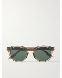 Gucci - Sonnenbrille mit rundem Rahmen aus recyceltem Azetat - Lyst