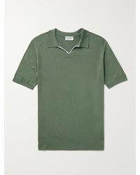 John Smedley - Sea Island Cotton Polo Shirt - Lyst
