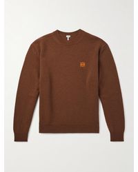 Loewe - Pullover aus Wolle mit "Anagram"-Logostickerei - Lyst