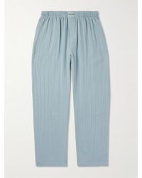 Calvin Klein - Wide-leg Cotton-gauze Pyjama Trousers - Lyst