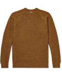 John Smedley - Textured-Knit Wool Sweater - Lyst