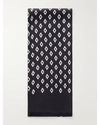 Favourbrook - Fringed Silk-Jacquard Scarf - Lyst