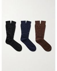 MR P. - Three-Pack Organic Cotton Socks - Lyst