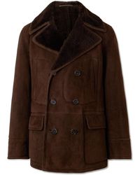 Polo Ralph Lauren - The Polo Double-breasted Shearling Coat - Lyst