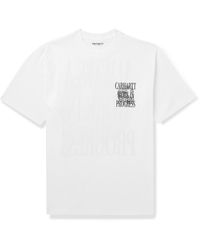 Carhartt - Logo-print Cotton-jersey T-shirt - Lyst