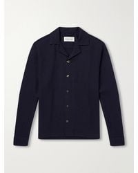 Frescobol Carioca - Safra Camp Collar Wool Shirt - Lyst