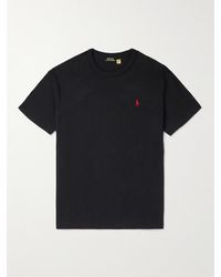 Polo Ralph Lauren - Logo-embroidered Cotton-jersey T-shirt - Lyst