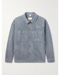 Altea - Morgan Garment-dyed Cotton-blend Corduroy Overshirt - Lyst