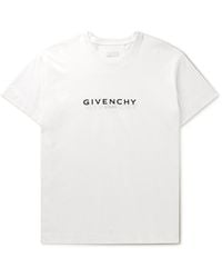Givenchy - Reversible Logo-print Cotton-jersey T-shirt - Lyst