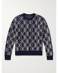 Acne Studios - Katch Wool And Cotton-blend Jacquard-knit Sweater - Lyst