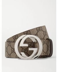 Gucci - Interlocking G-Buckle Reversible Belt - Lyst