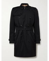 Burberry - Kensington Double-breasted Belted Cotton-gabardine Trench Coat - Lyst