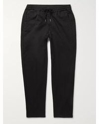 Folk - Tapered Cotton-Twill Drawstring Trousers - Lyst