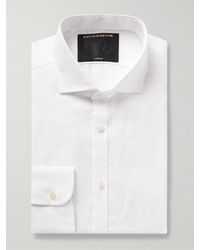 Favourbrook - Bridford Cutaway-collar Linen Shirt - Lyst