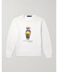 Polo Ralph Lauren - Logo-print Cotton-blend Jersey Sweatshirt - Lyst