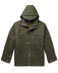 Jacquemus Canvas Hooded Jacket - Green