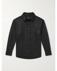 A.P.C. - Bobby Checked Wool-Blend Twill Shirt - Lyst