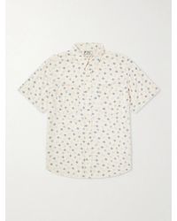 RRL - Printed Linen And Cotton-Blend Shirt - Lyst