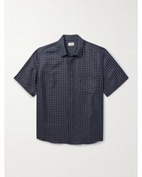 Saint Laurent - Printed Silk-voile Shirt - Lyst