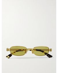 Bottega Veneta - Square-Frame-Tone Metal Sunglasses - Lyst
