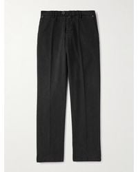 Kiton - Gerade geschnittene Hose aus Twill aus einer Lyocell-Mischung - Lyst