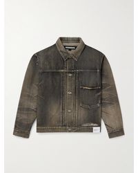 Neighborhood - Savage Type-1 Distressed Denim Jacket - Lyst