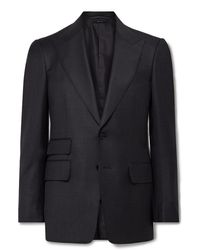 Tom Ford - Shelton Slim-fit Sharkskin Wool-blend Suit Jacket - Lyst