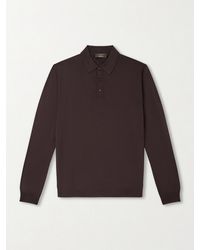 Slowear - Zanone Slim-fit Flexwool Polo Shirt - Lyst