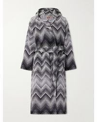 Missoni - Marea Striped Cotton-Terry Hooded Robe - Lyst