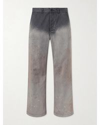 Our Legacy - Rig Wide-Leg Paint-Splattered Jeans - Lyst